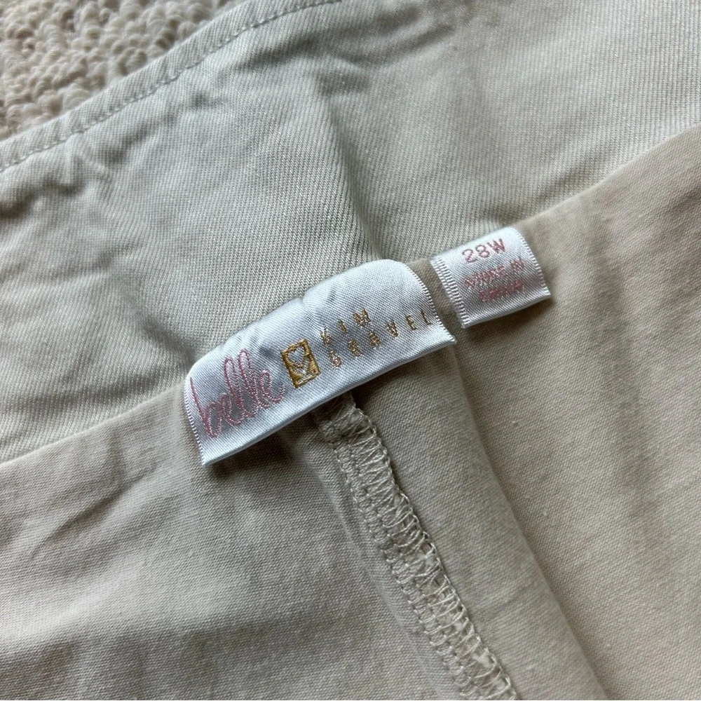 Belle by Kim Gravel Triple Luxe Knit Tulip Hem Skort Size 28W
